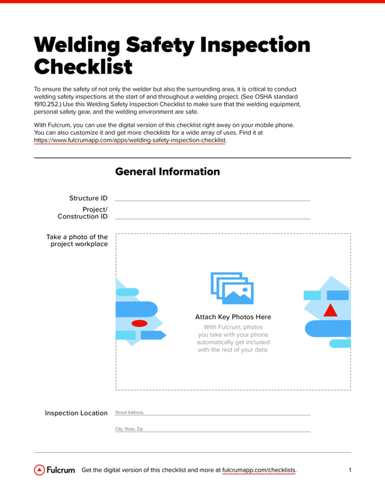 welding safety checklist is an essential tool to protect workers